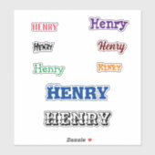 Your Name Lap Topステッカー数々のカラー シール (シート)