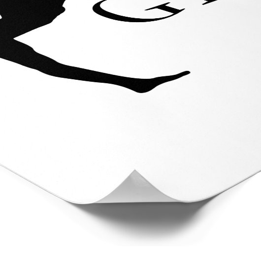 "YOUR NAME" Loves Gymnastics ポスター (角)