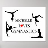 "YOUR NAME" Loves Gymnastics ポスター (正面)