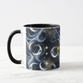 Your Name Mugs – Metallic Silver Moon Phase Luxury マグカップ (左)