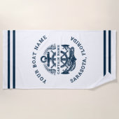 Your Name of Boat Anchor  ビーチタオル (正面)