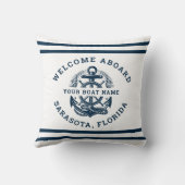 Your Name of Boat Ancient Anchor  クッション (裏面)