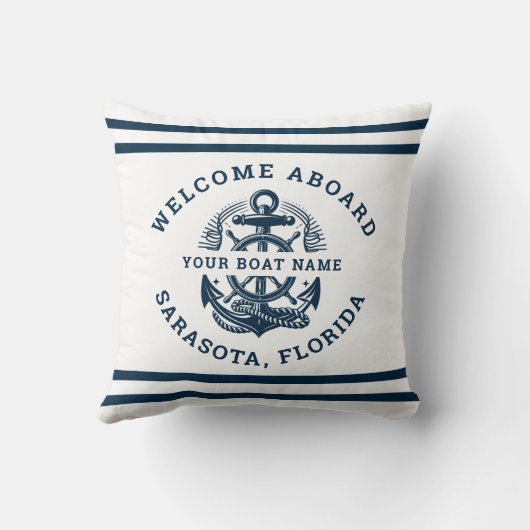 Your Name of Boat Ancient Anchor クッション (裏面)