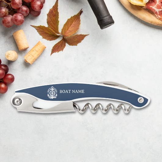 Your Name of Boat Ancient Anchor ソムリエナイフ