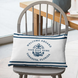 Your Name of Boat Ancient Anchor  ランバークッション
