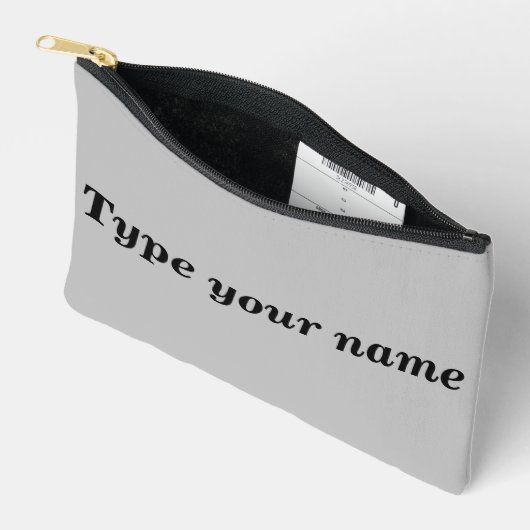 Your Name on Gray Pouch アクセサリーポーチ (見開き)
