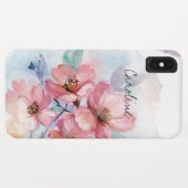 Your Name on Waterカラー春の花 Case-Mate iPhoneケース (裏面(横))