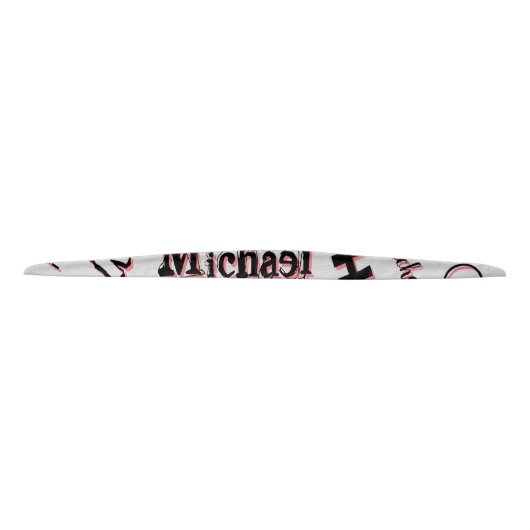 Your name pattern monogram rose colour shadow タイヘッドバンド (正面)