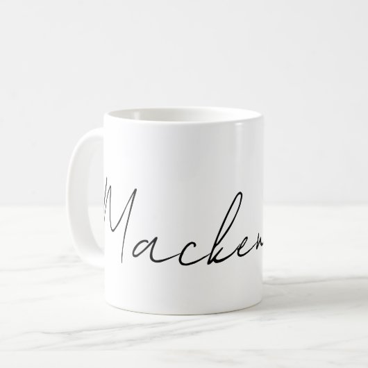Your Name Personalized コーヒーマグカップ (正面左)