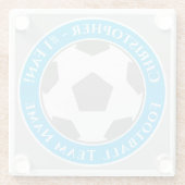 Your Name plus Football Team Name ガラスコースター (裏面)