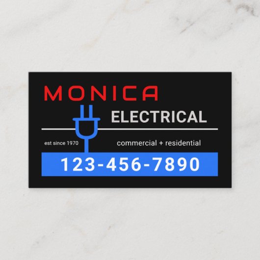 Your Name Powers Electric Plug 名刺 (正面)