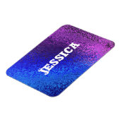 Your Name Shades of Blue & Purple マグネット (左側)