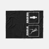 Your Nephew My New Phew Baseball  フリースブランケット (正面(横))