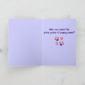 Your New Dogおめでとう カード (内部)