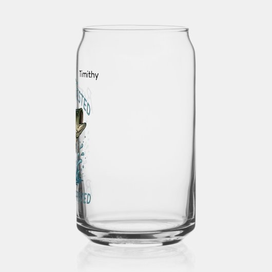 Your Next Big Catch Fishing Illustration ガラス缶 (右)