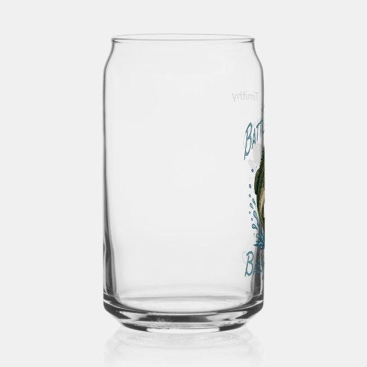 Your Next Big Catch Fishing Illustration ガラス缶 (左)