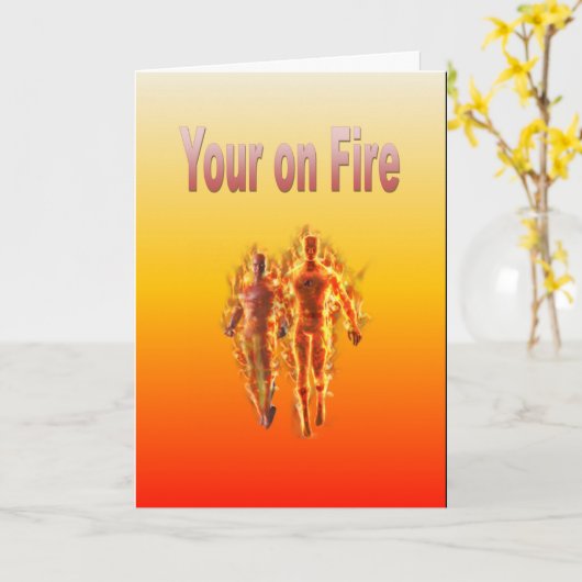 Your on Fire カード (黄色い花)