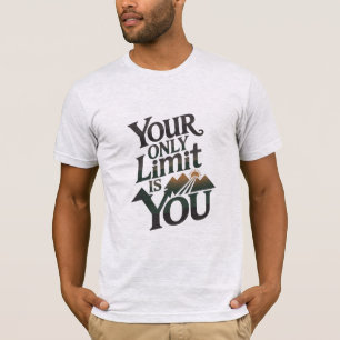 Your Only Limit Green自然感動的引用文 Tシャツ