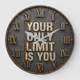 Your Only Limit Is You Self Improvement ラージ壁時計