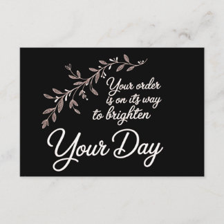 Your Order is On Its Way Flat Thank You Card サンキューカード