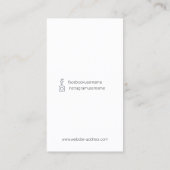 Your Own Custom Artistic Watercolo Earring Display 名刺 (裏面)