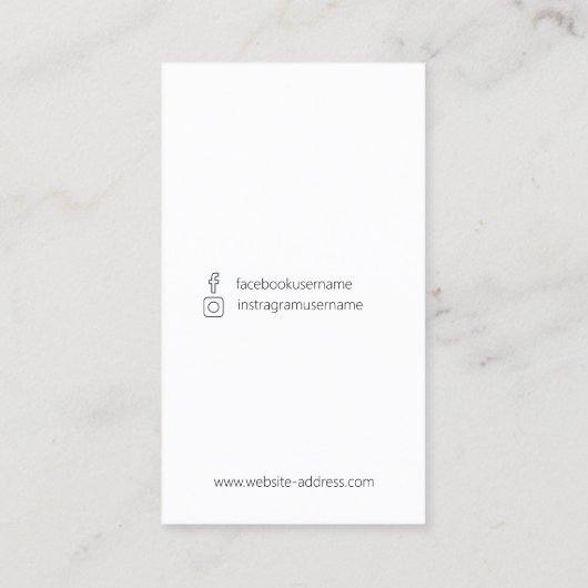 Your Own Custom Artistic Watercolo Earring Display 名刺 (裏面)