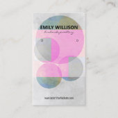 Your Own Custom Artistic Watercolo Earring Display 名刺 (正面)