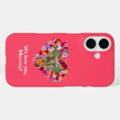Your Own Dog Photo Mother's Dayバラハート Case-Mate iPhoneケース (裏面 (横))