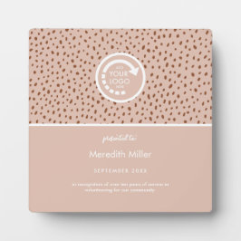 YOUR OWN LOGO Beige & Boho Brown フォトプラーク