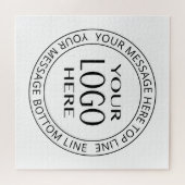 Your Own Logo & Customizable Circular Text ジグソーパズル (横)