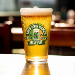 Your OWN Name Here  | Irish Pub St. Patrick's Day タンブラーグラス<br><div class="desc">Customize beer drinking glasses for the pub or your own home bar. Fun personalized glassware for celebrating Saint Patrick's Day. Just add your own name or text to this crisp clear logo featuring the green, white, and orange colors of the Irish flag behind a festive beer stein and don't forget...</div>