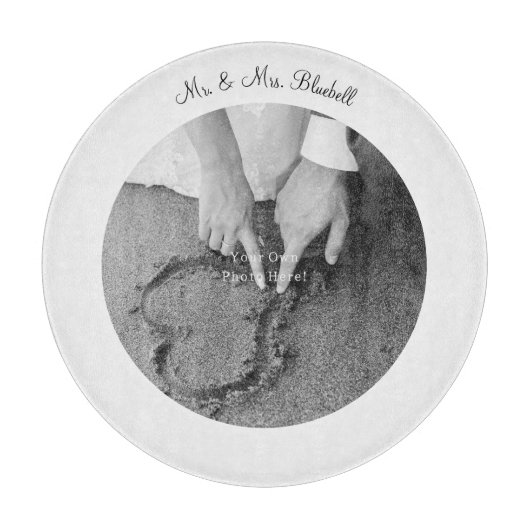 Your Own Personalised Photo Glass Cutting Board. カッティングボード (正面)