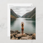 Your Own Photo Custom Greeting Card シーズンポストカード (正面/裏面)