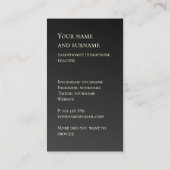 Your own photo Jazzミュージシャン名刺 名刺 (裏面)