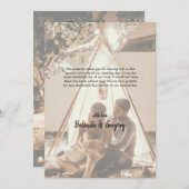 Your Own Photos 結婚 Dayed'sサンキューカード サンキューカード (正面/裏面)