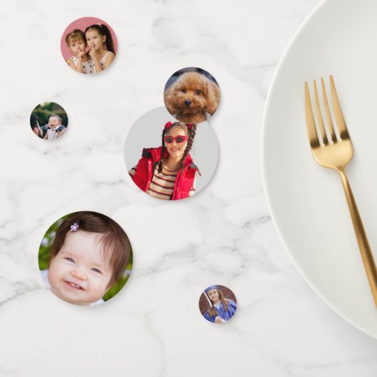 Your Own Photos Custom Table Confetti コンフェッティ (グループ)