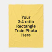 Your Own Train Photo Here – 中 フリースブランケット (正面)