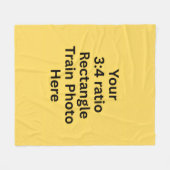 Your Own Train Photo Here – 中 フリースブランケット (正面(横))