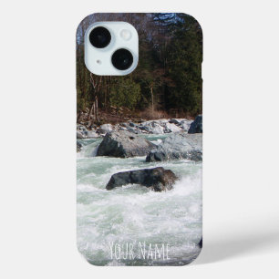 Your Own Whitewater Photo パーソナライズされた Vertical iPhone 15ケース