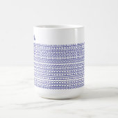 Your Own Words & Name Modern Custom Hidden Message コーヒーマグカップ (中央)