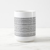 Your Own Words, Quote, Joke Custom Hidden Message コーヒーマグカップ (中央)