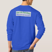 Your Pad or Mine - メンズロイヤルブルーロングスリーブ Tシャツ (裏面)