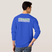 Your Pad or Mine - メンズロイヤルブルーロングスリーブ Tシャツ (裏面フル)