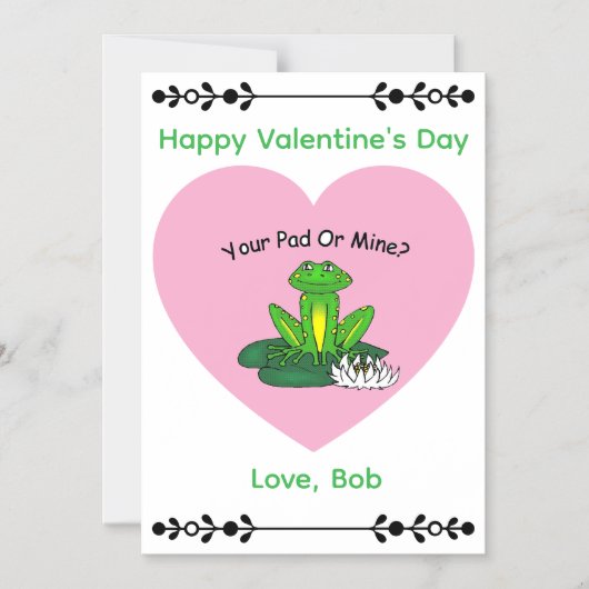 Your Pad or Mine? Magnetic Card マグネット招待状 (正面)