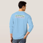 Your Pad or Mine - Men's Baby Blue Long Sleeve Tシャツ (裏面フル)