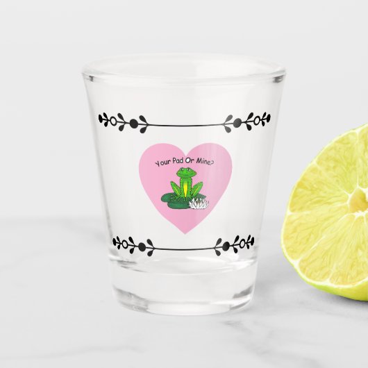 Your Pad or Mine? Valentine's Day Shot glass ショットグラス (正面)