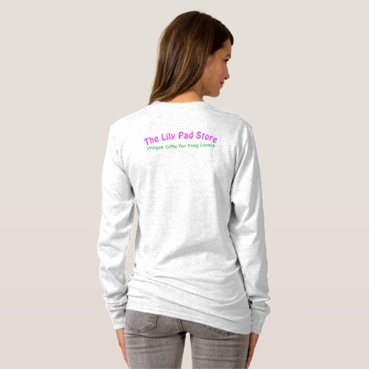 Your Pad or Mine? Women's Light Gray Long Sleeve Tシャツ (裏面フル)