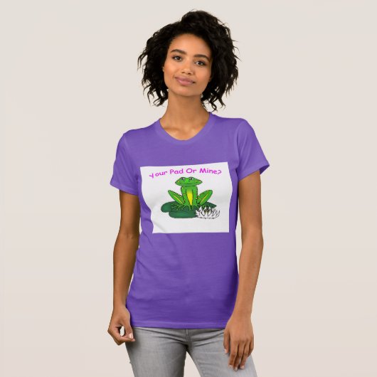 Your Pad or Mine Women's Purple Tシャツ (正面フル)