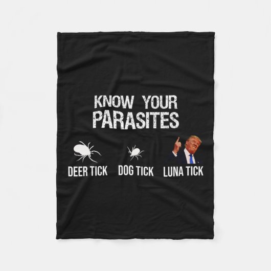 Your Paraites - Deer Tick フリースブランケット (正面)