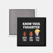 Your Parastitesアンチトランプルナおもしろいティックレジスト マグネット (正面/裏面)